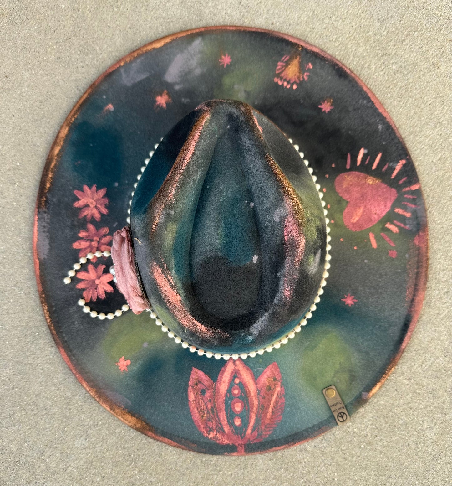 Hand painted hat