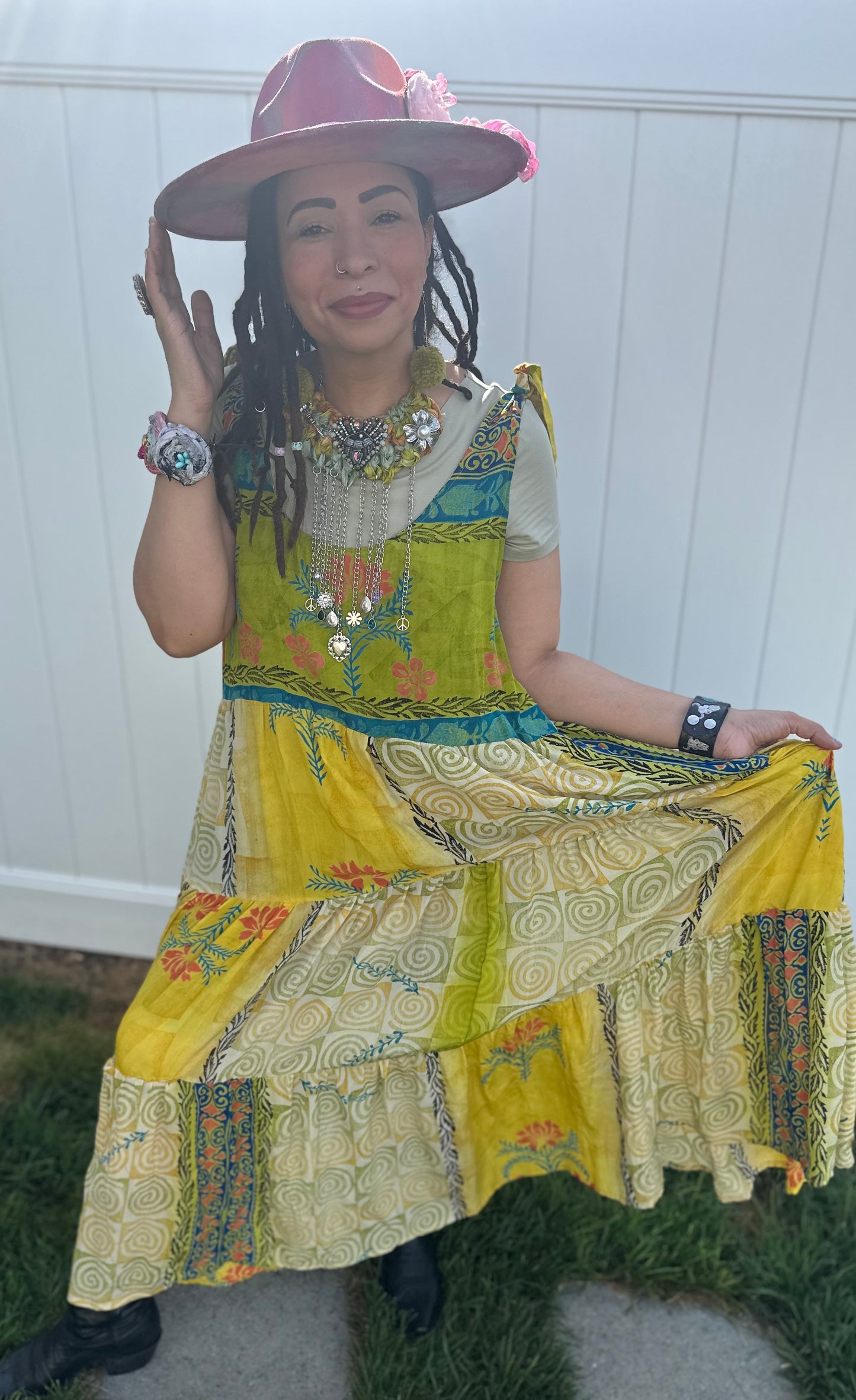 Hand painted Gypsy Hat Rose
