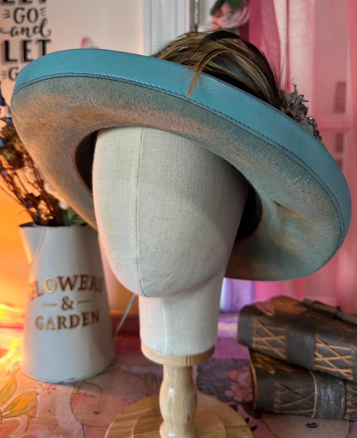 A Rare Bird Glimmer Hat Light Blue