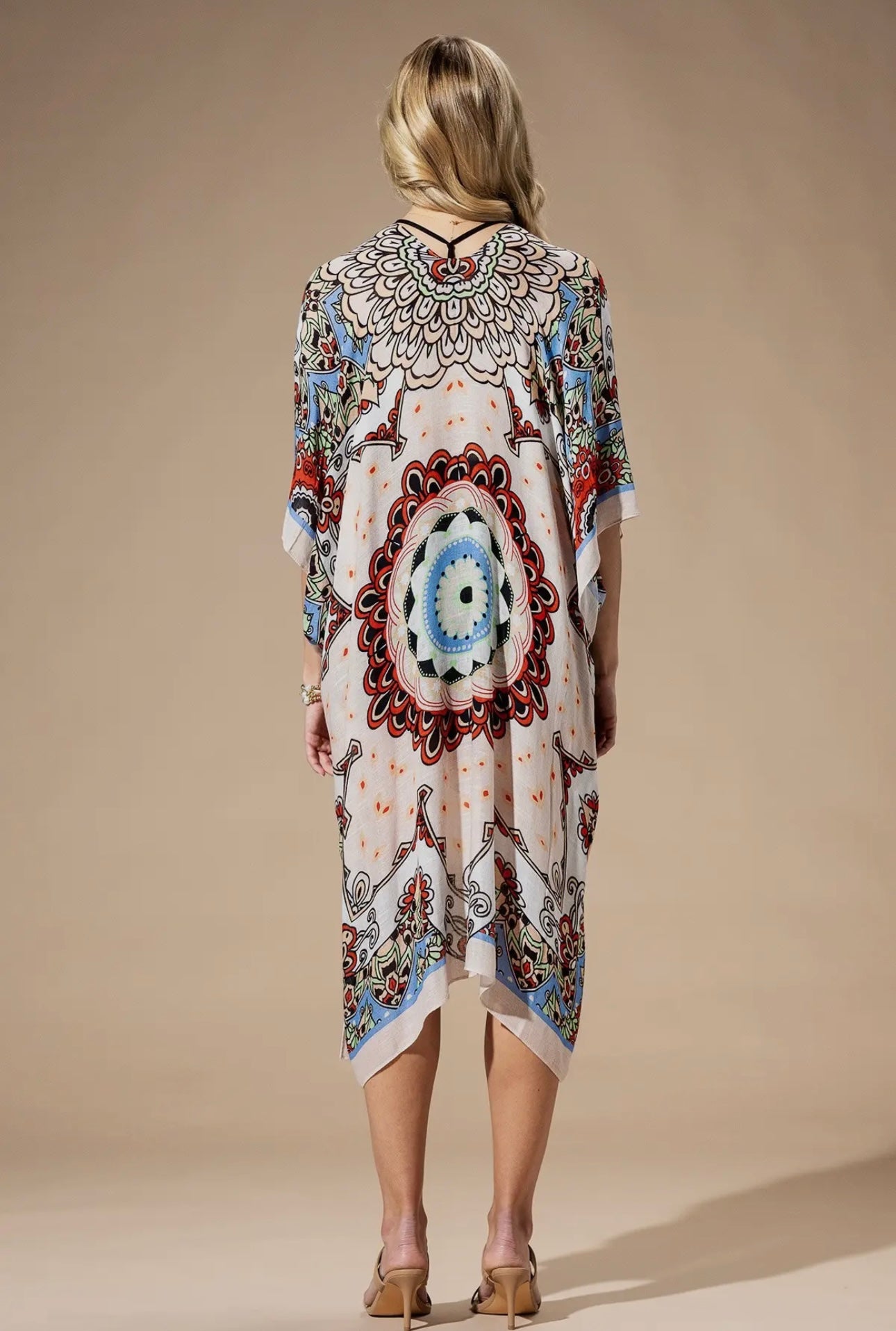 Kimono Red Mandala