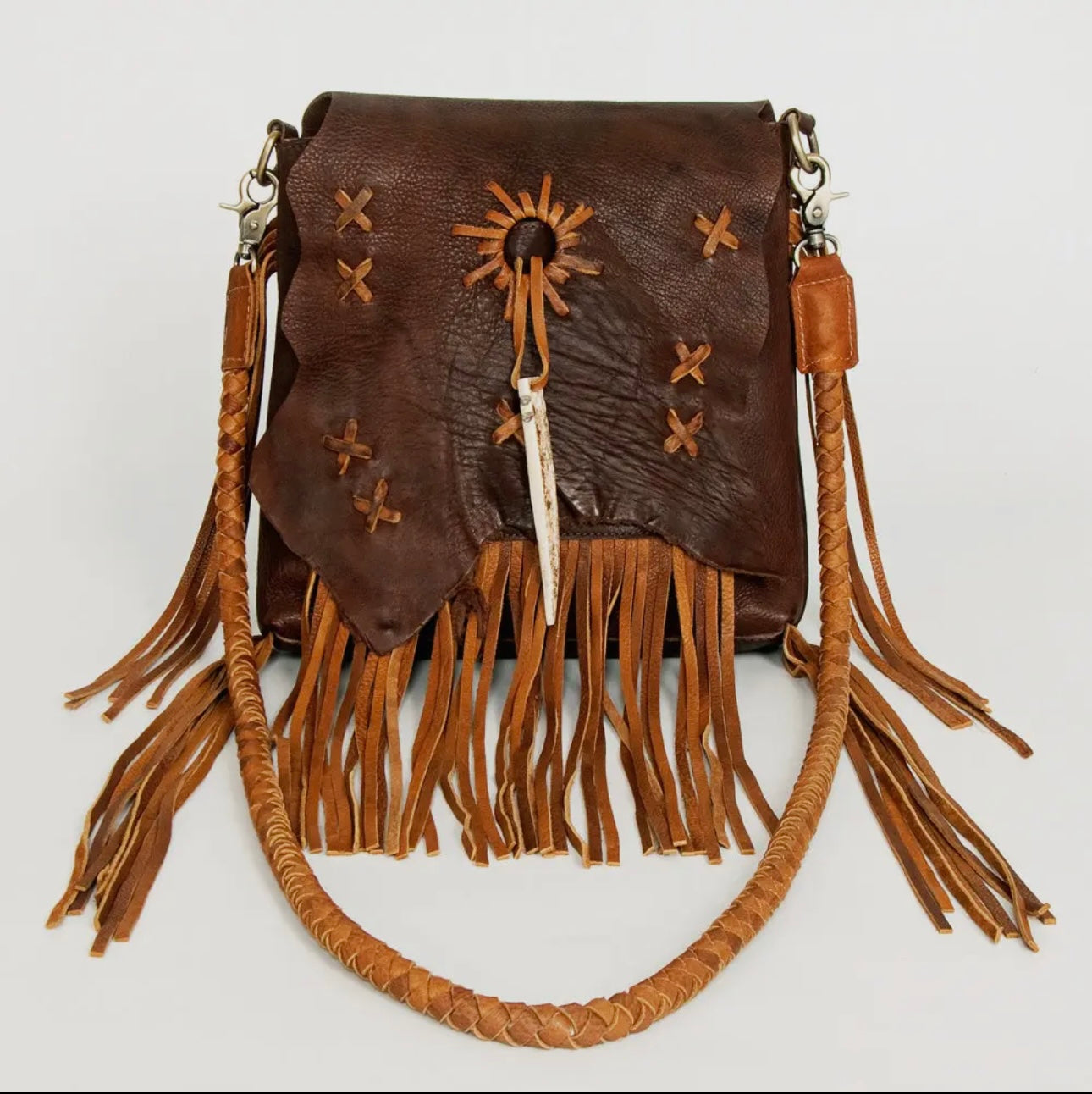 Gypsy Leather Fringe Bag