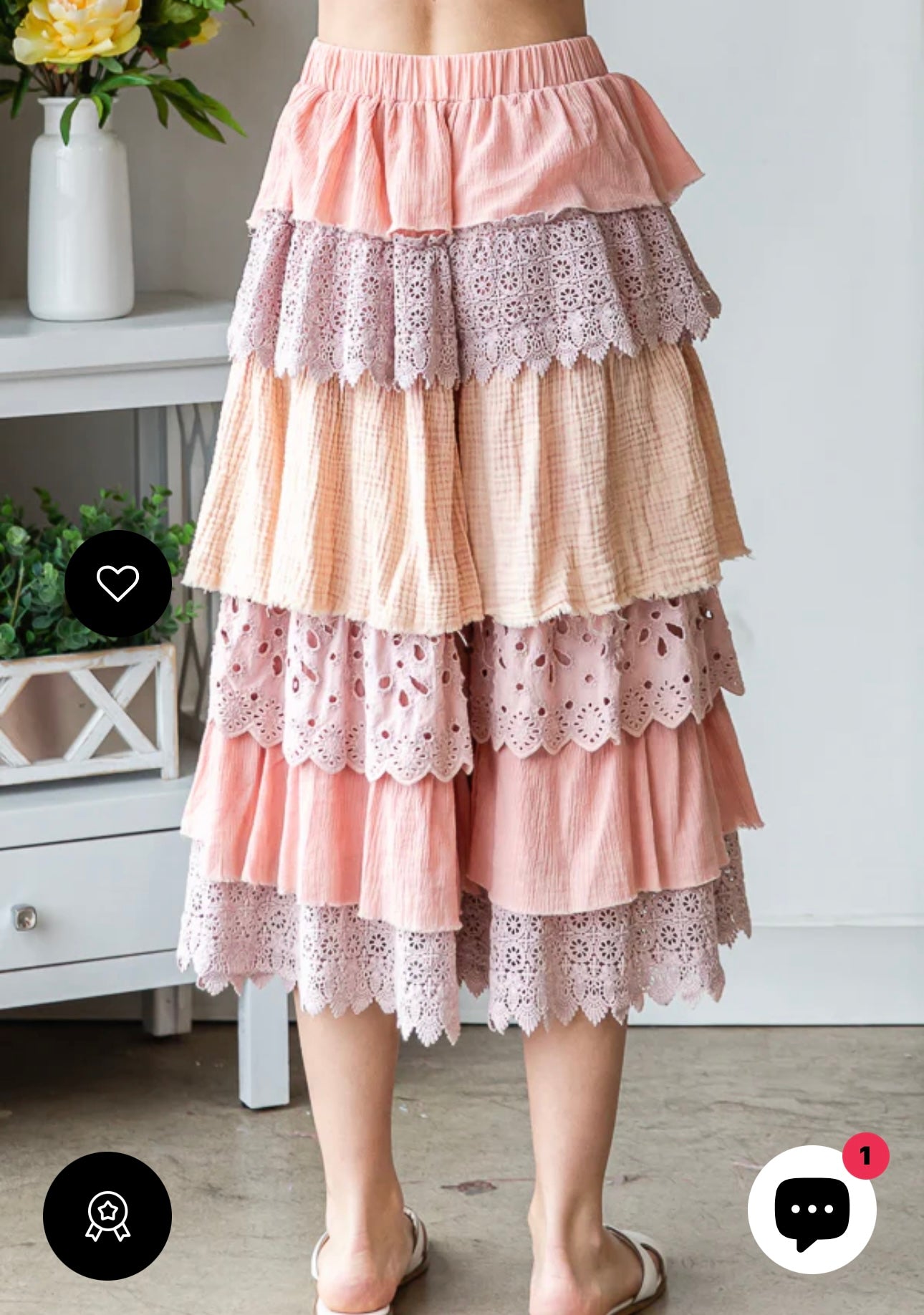 Olí and Hali pink tiered pants