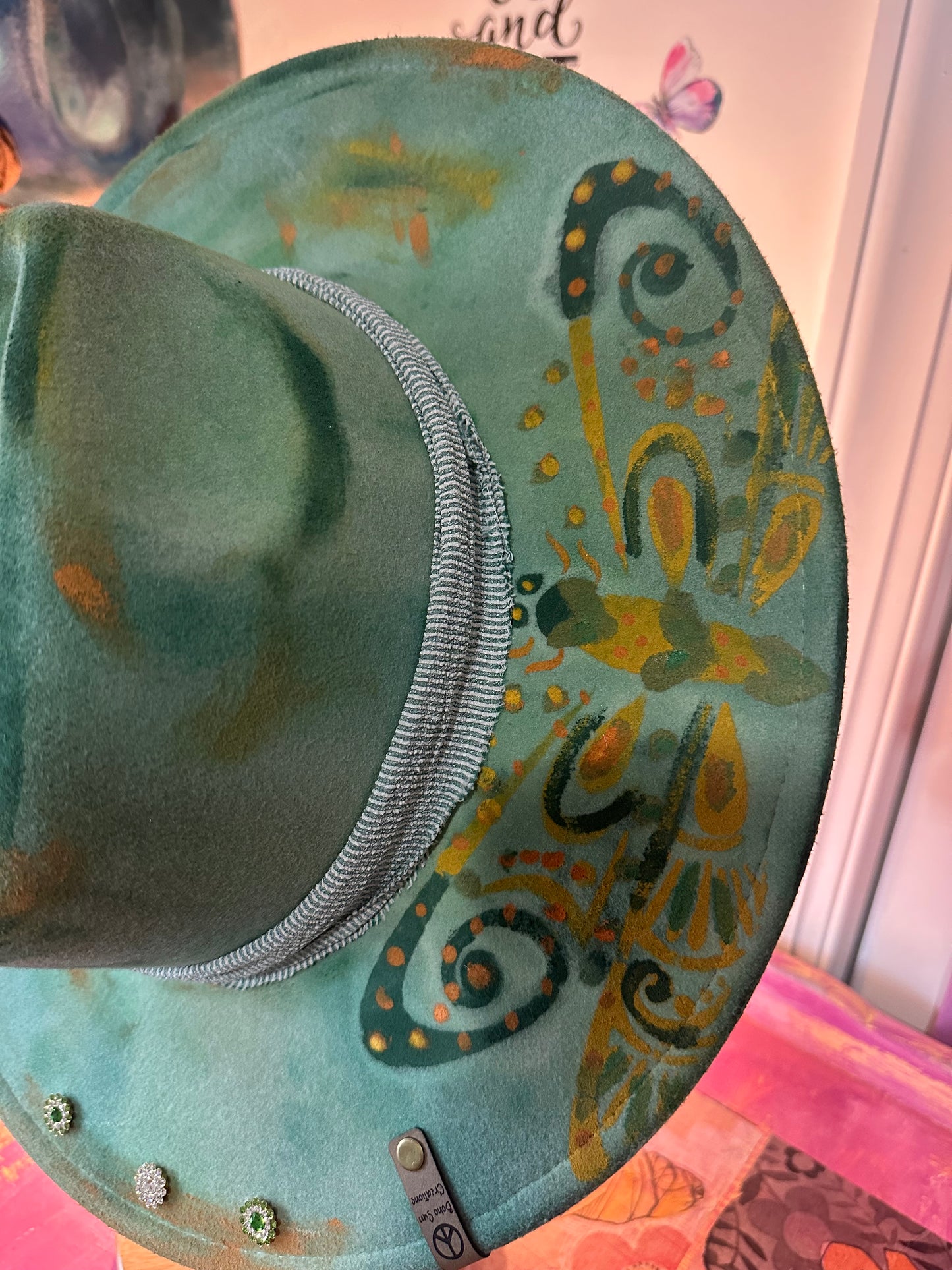 Hand painted hat