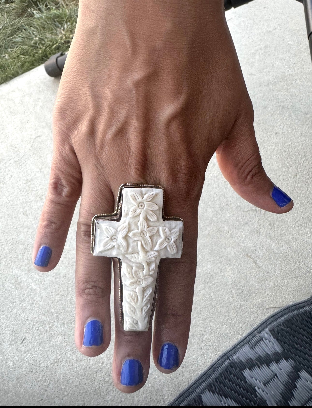 Boho Cross Ring
