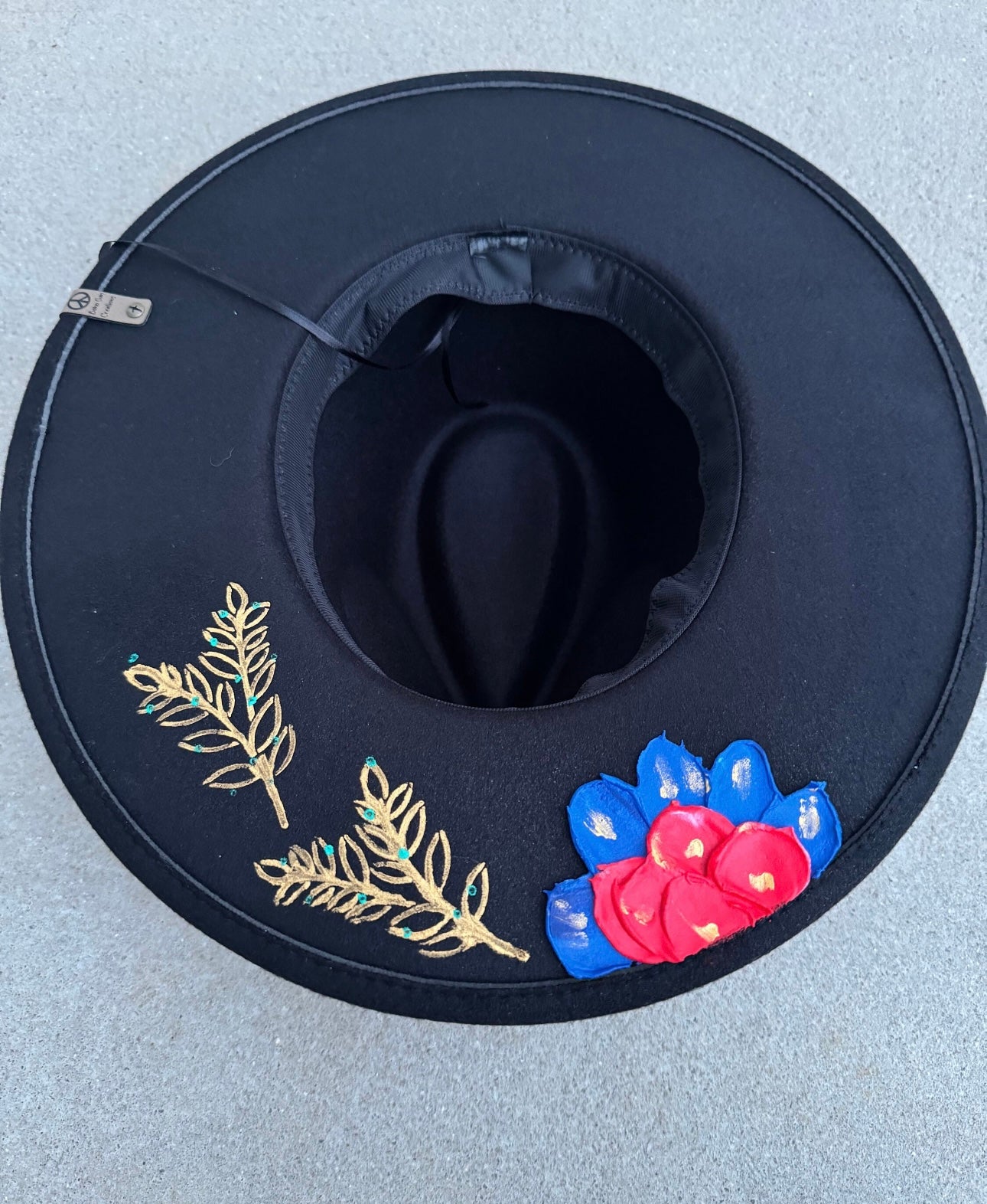 Hand painted Boho hat