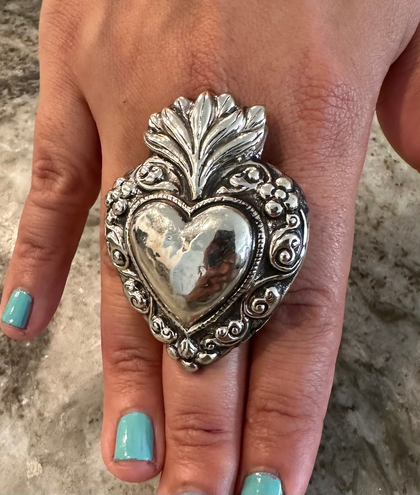 Sacred Heart Tibetan Ring