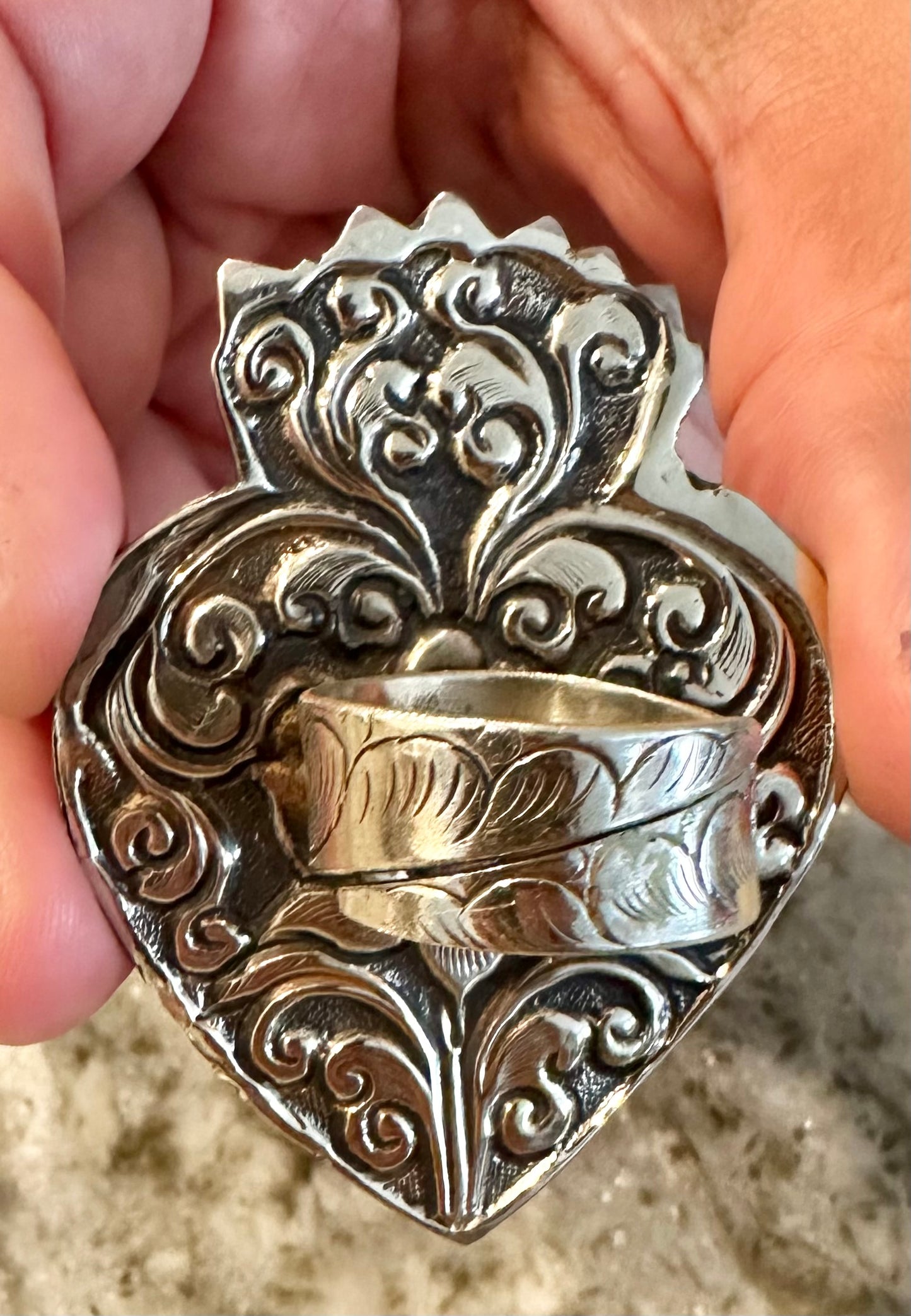 Sacred Heart Tibetan Ring