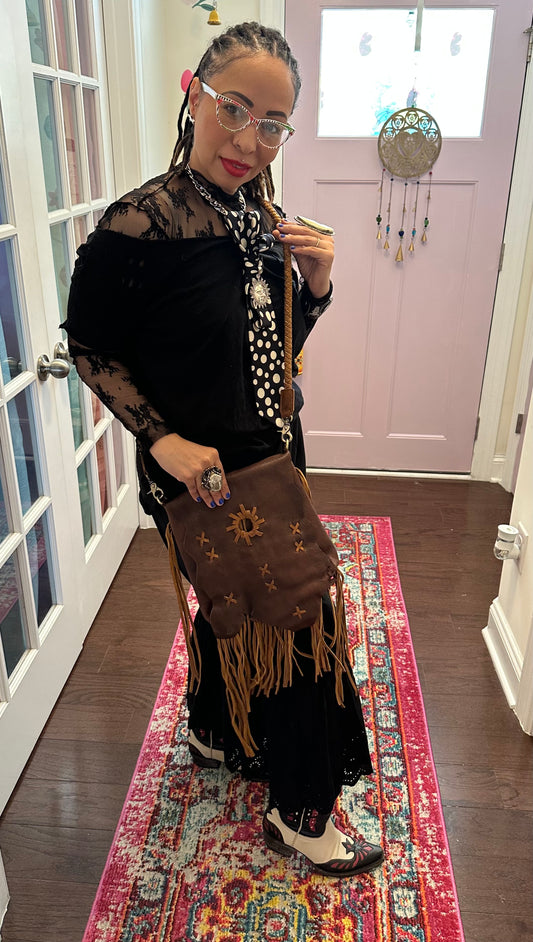 Gypsy Leather Fringe Bag