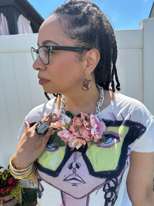 Beautiful floral necklace