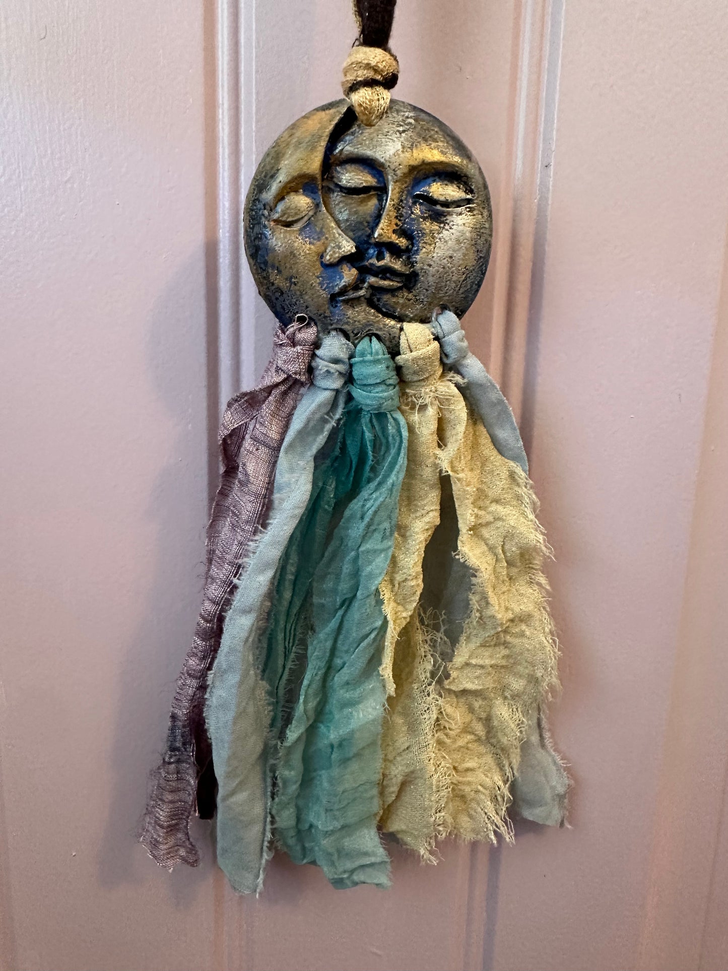 Sun moon tie necklace 4