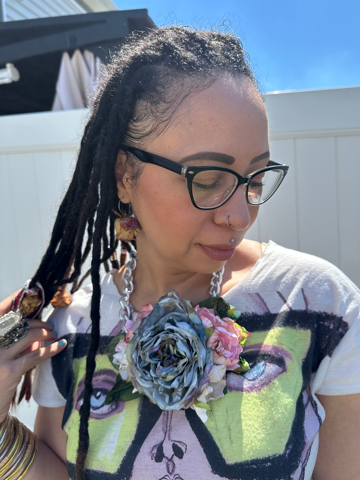 Beautiful floral necklace