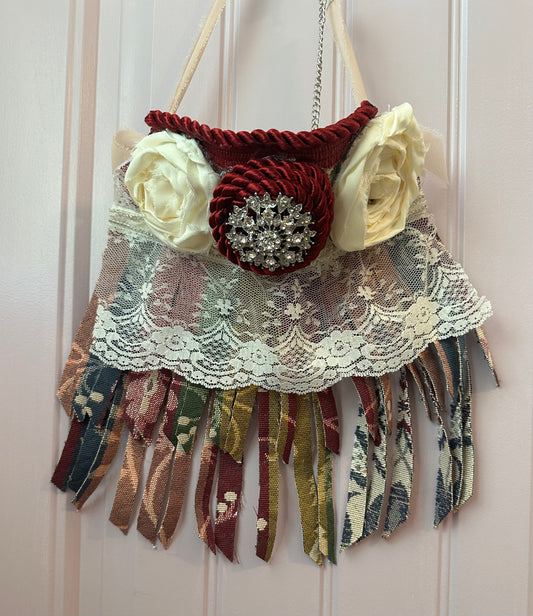 Boho Upcycled Bib Necklace