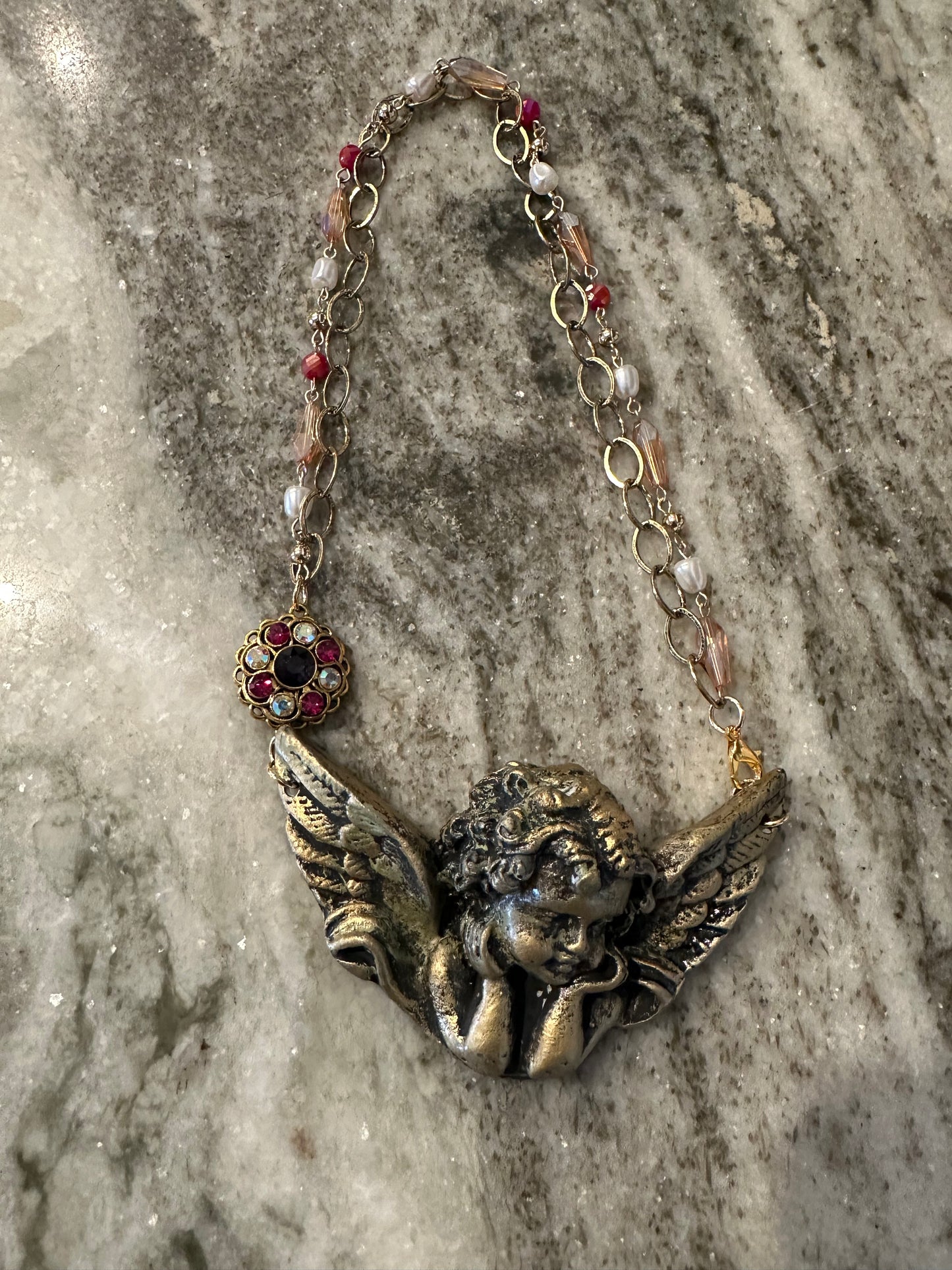 Love Wins Cherub Necklace