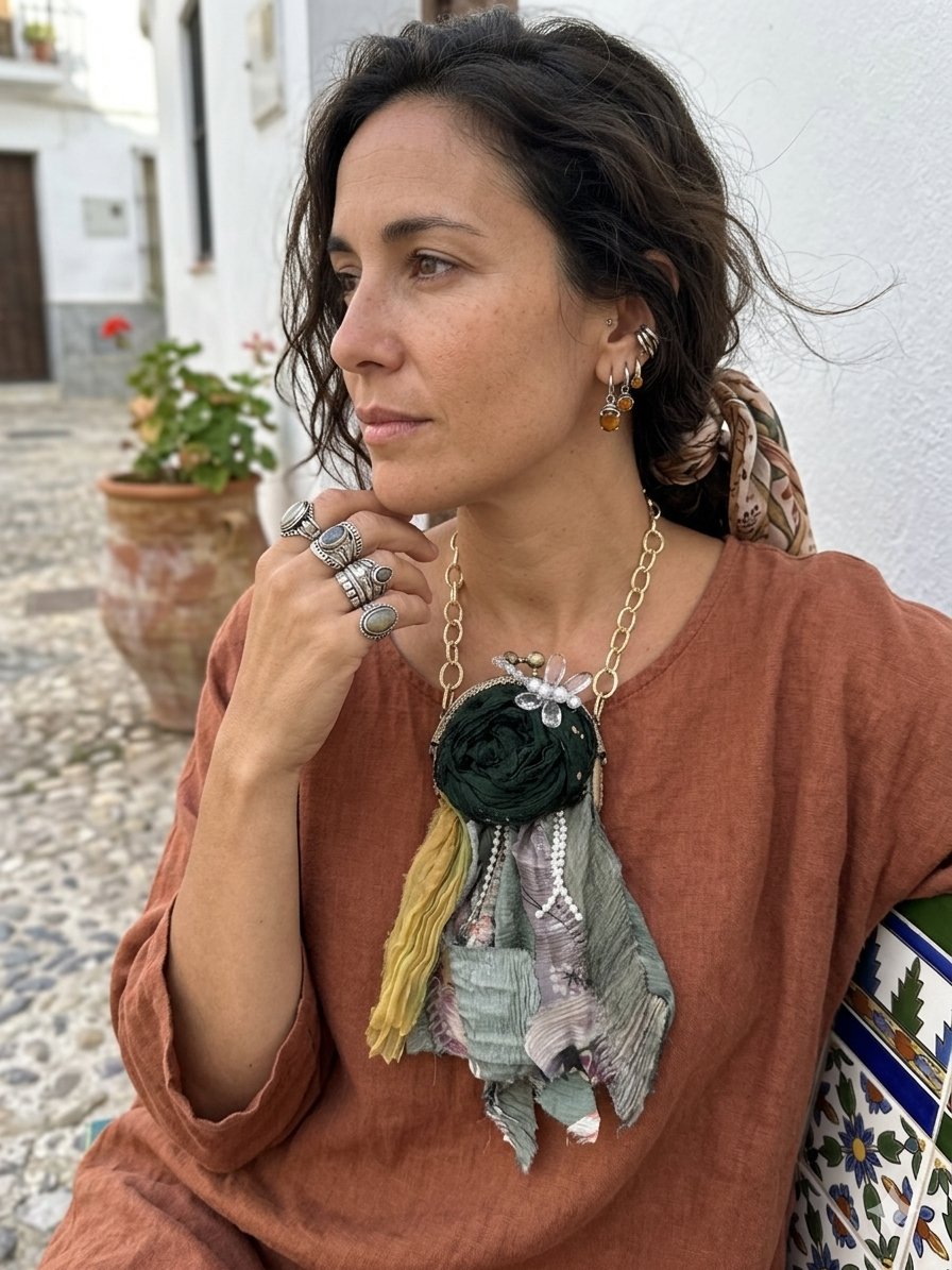 Handmade coin purse necklace