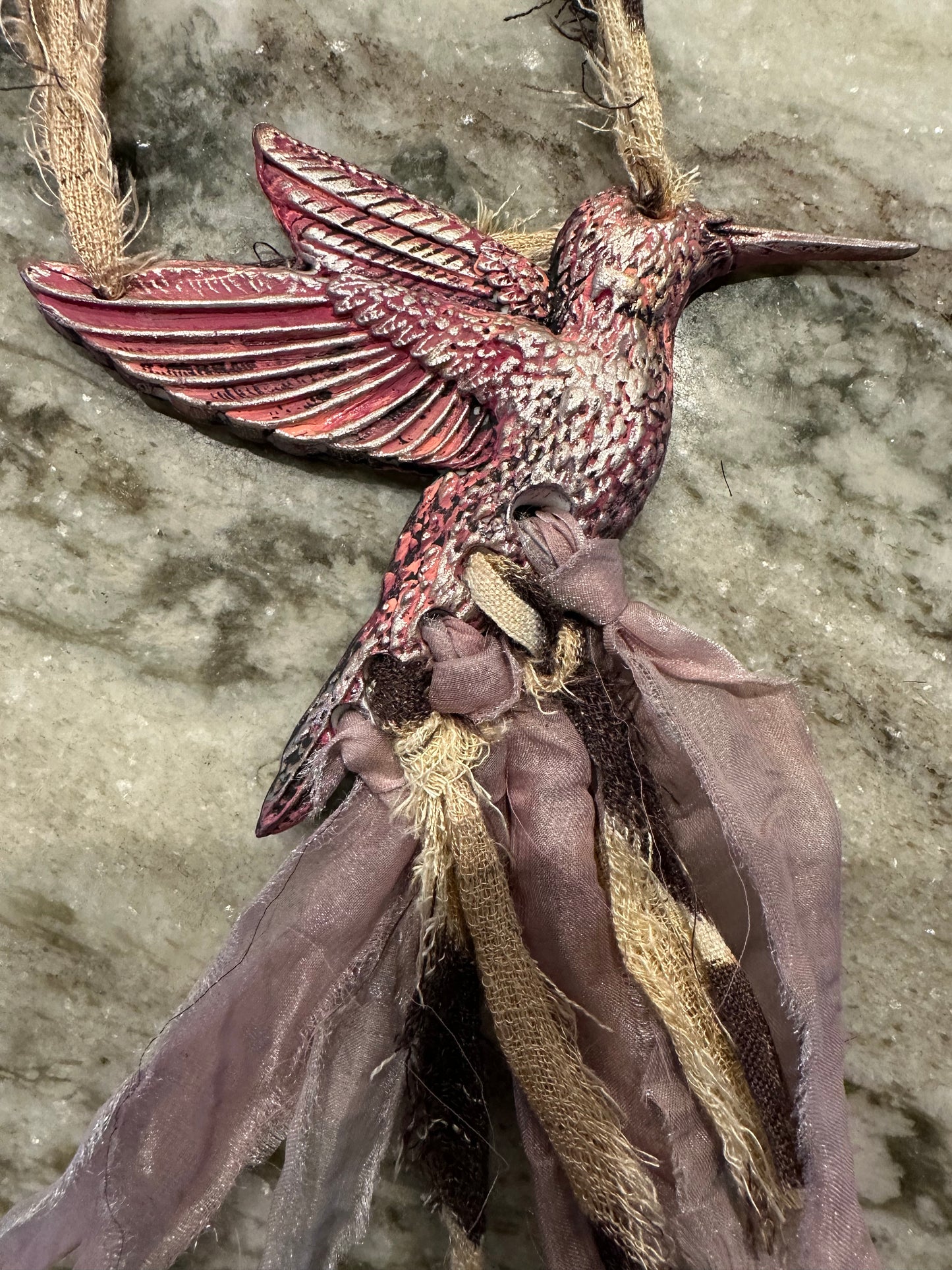 Pink Bird Necklace