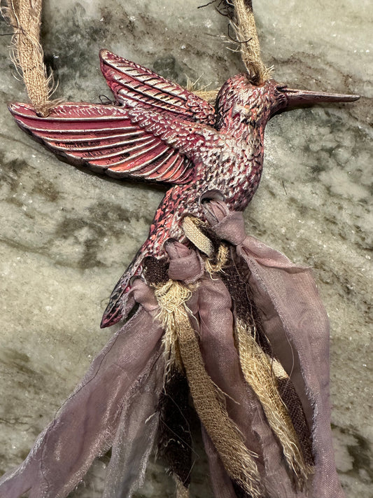 Pink Bird Necklace