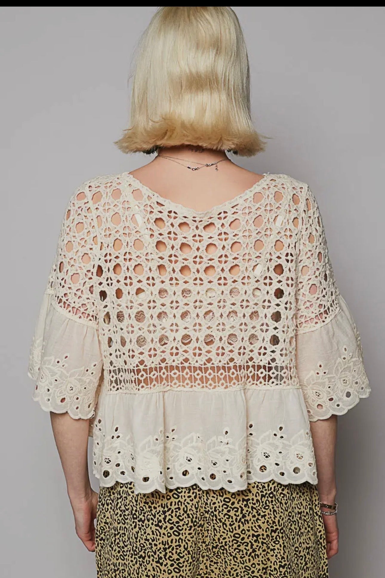 Pol Eyelet Top