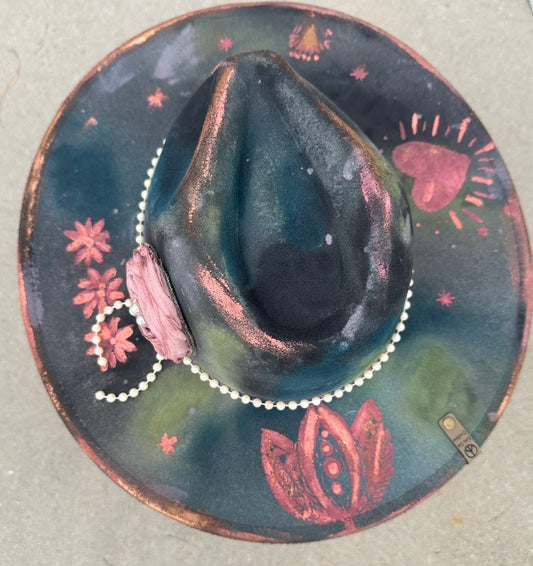 Hand painted hat
