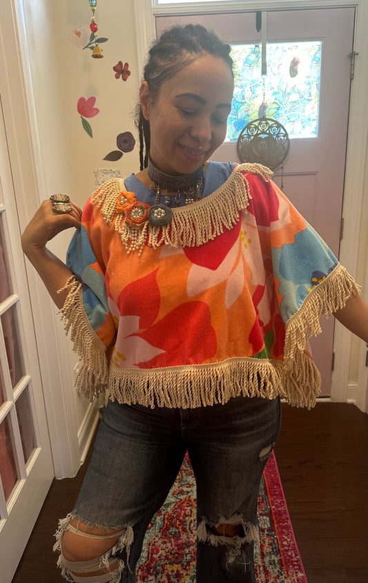 Boho Floral Towel Top