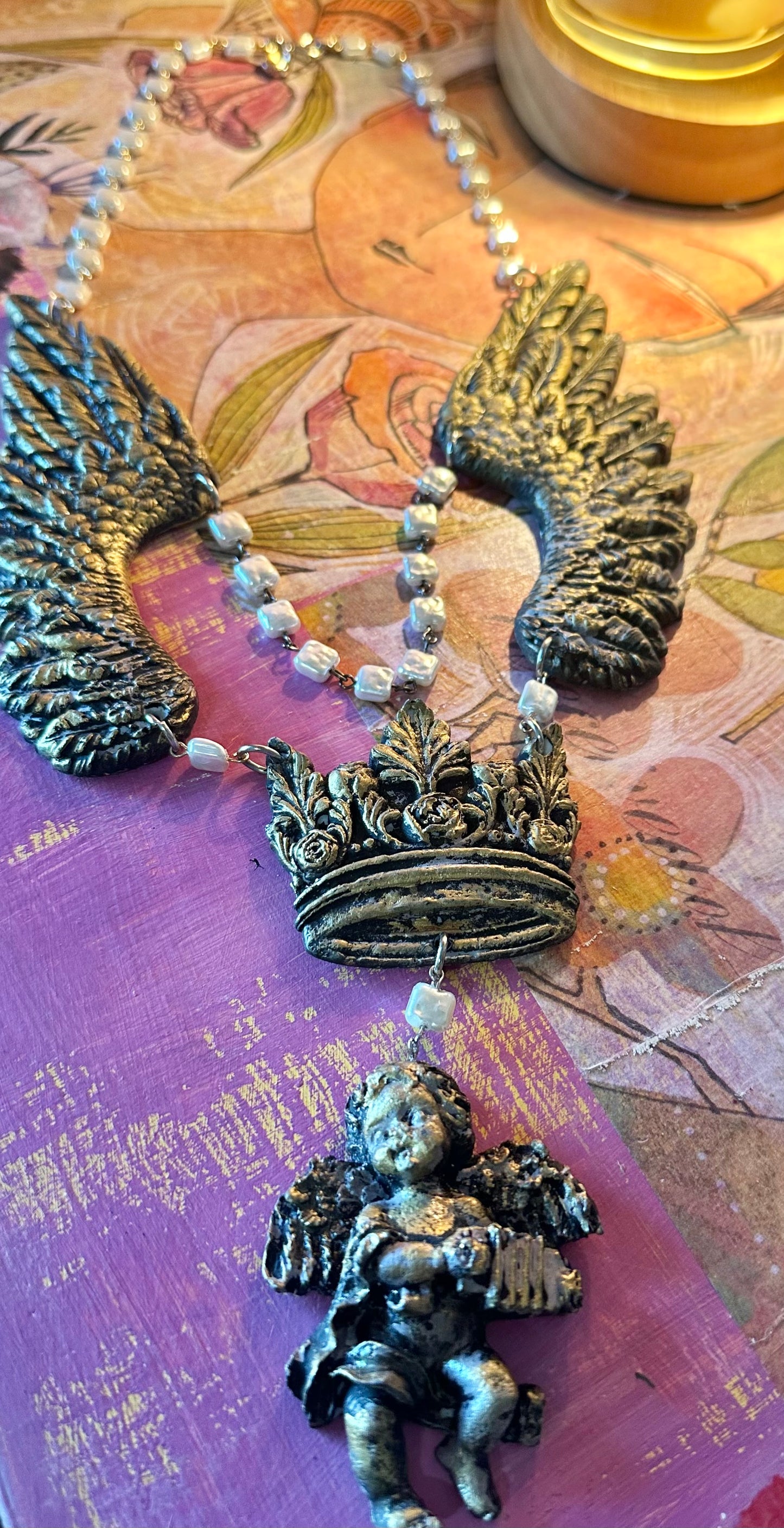 Cherub Wings Necklace