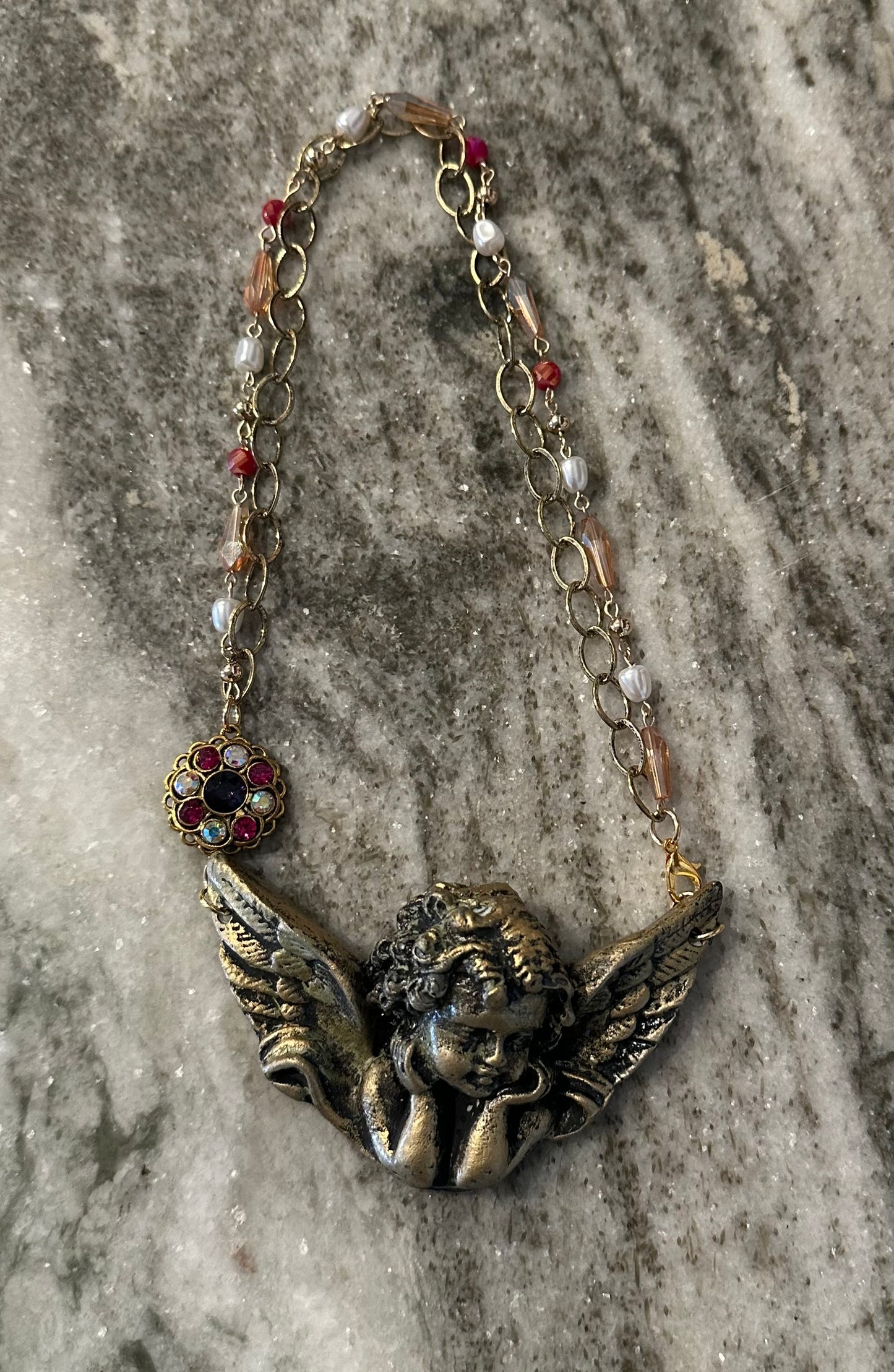 Love Wins Cherub Necklace