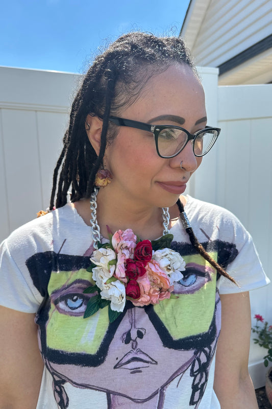Beautiful floral necklace