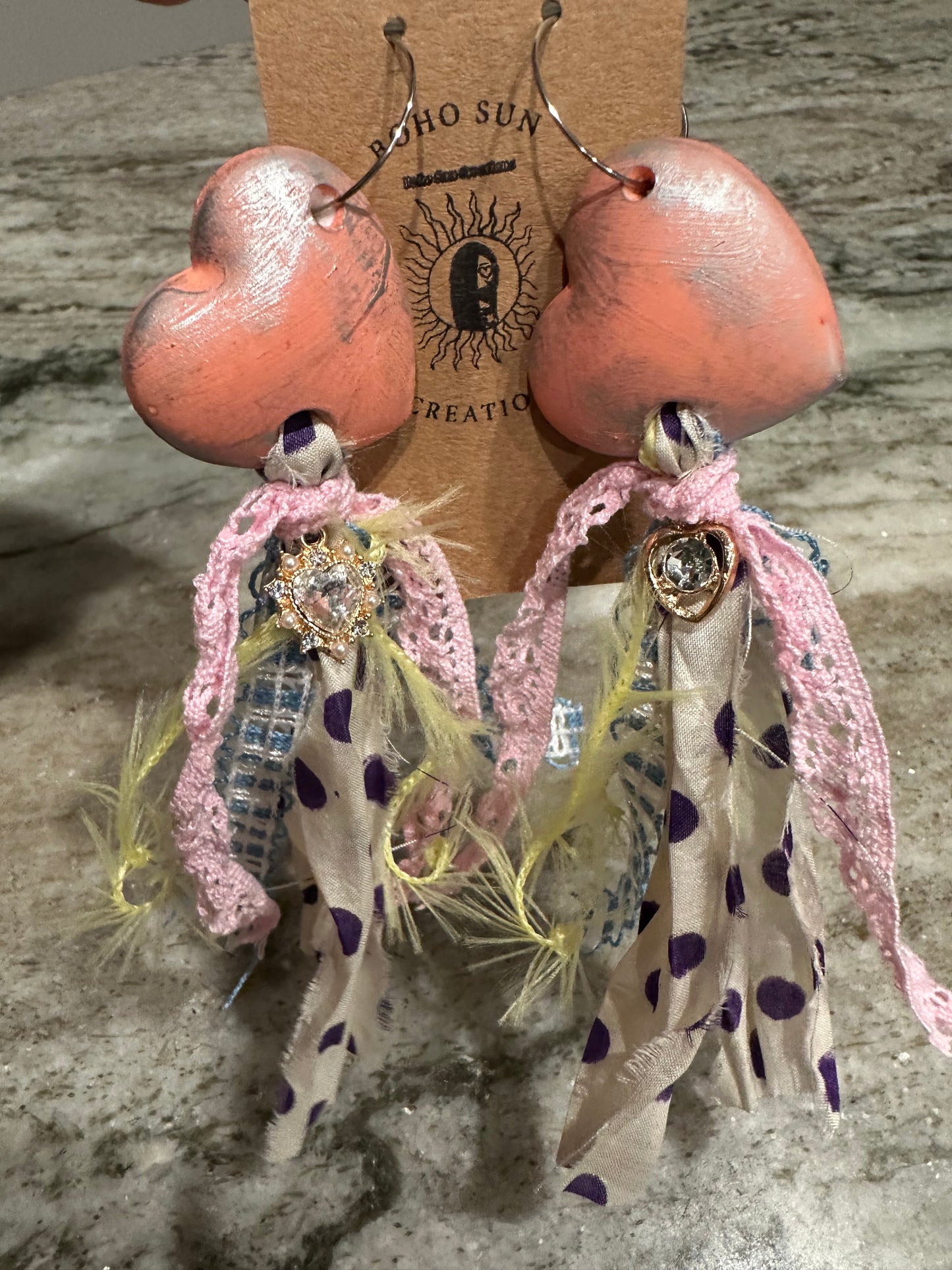 Joyful heart earrings