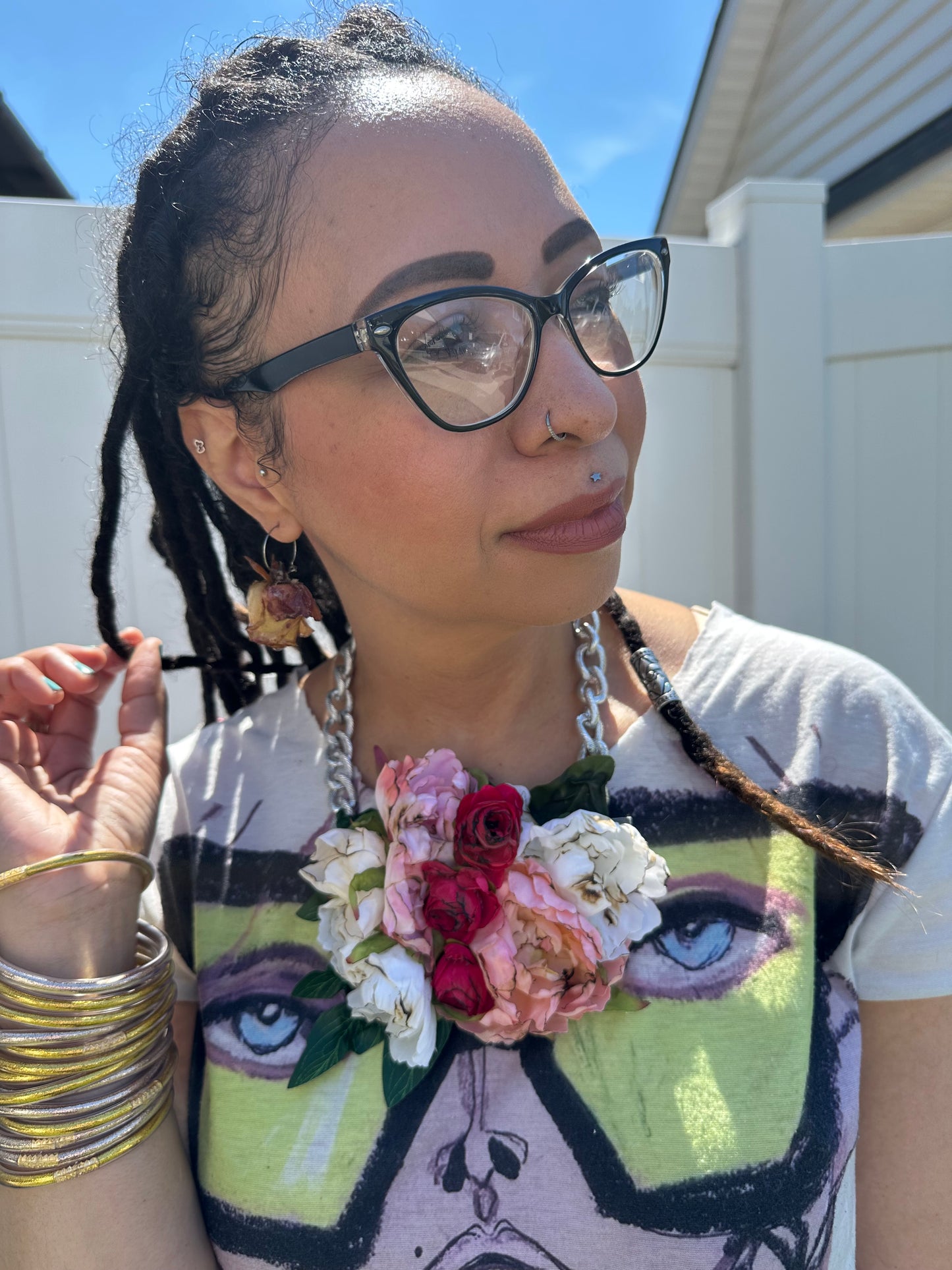 Beautiful floral necklace