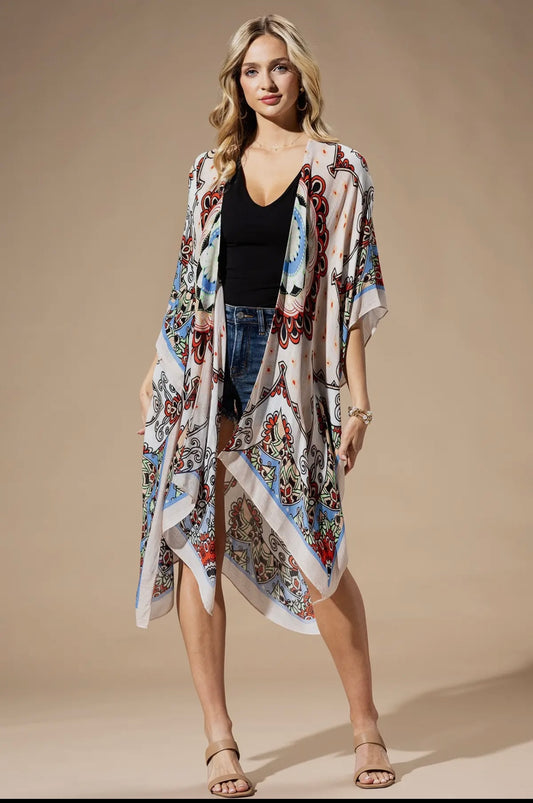 Kimono Red Mandala