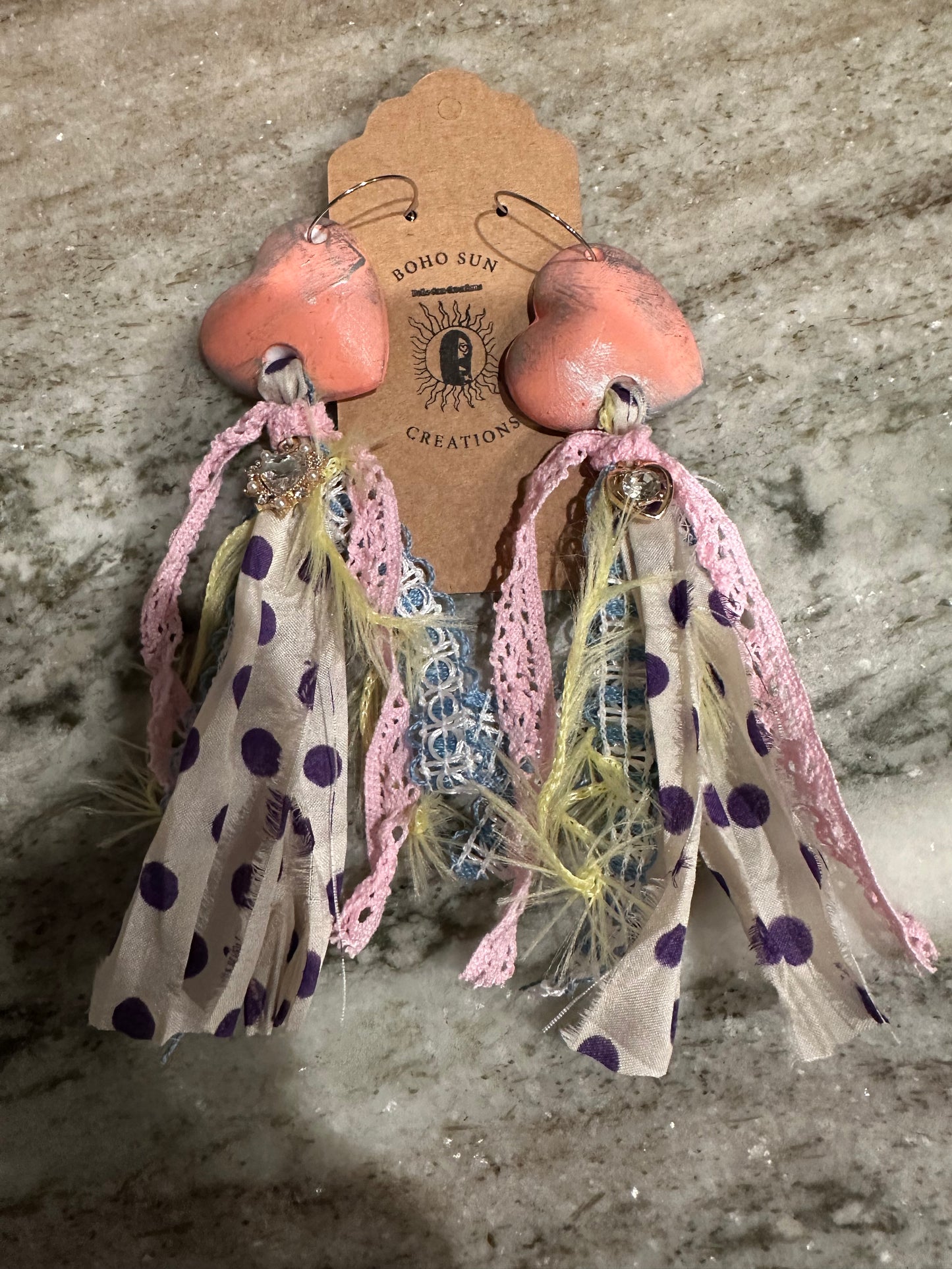 Joyful heart earrings