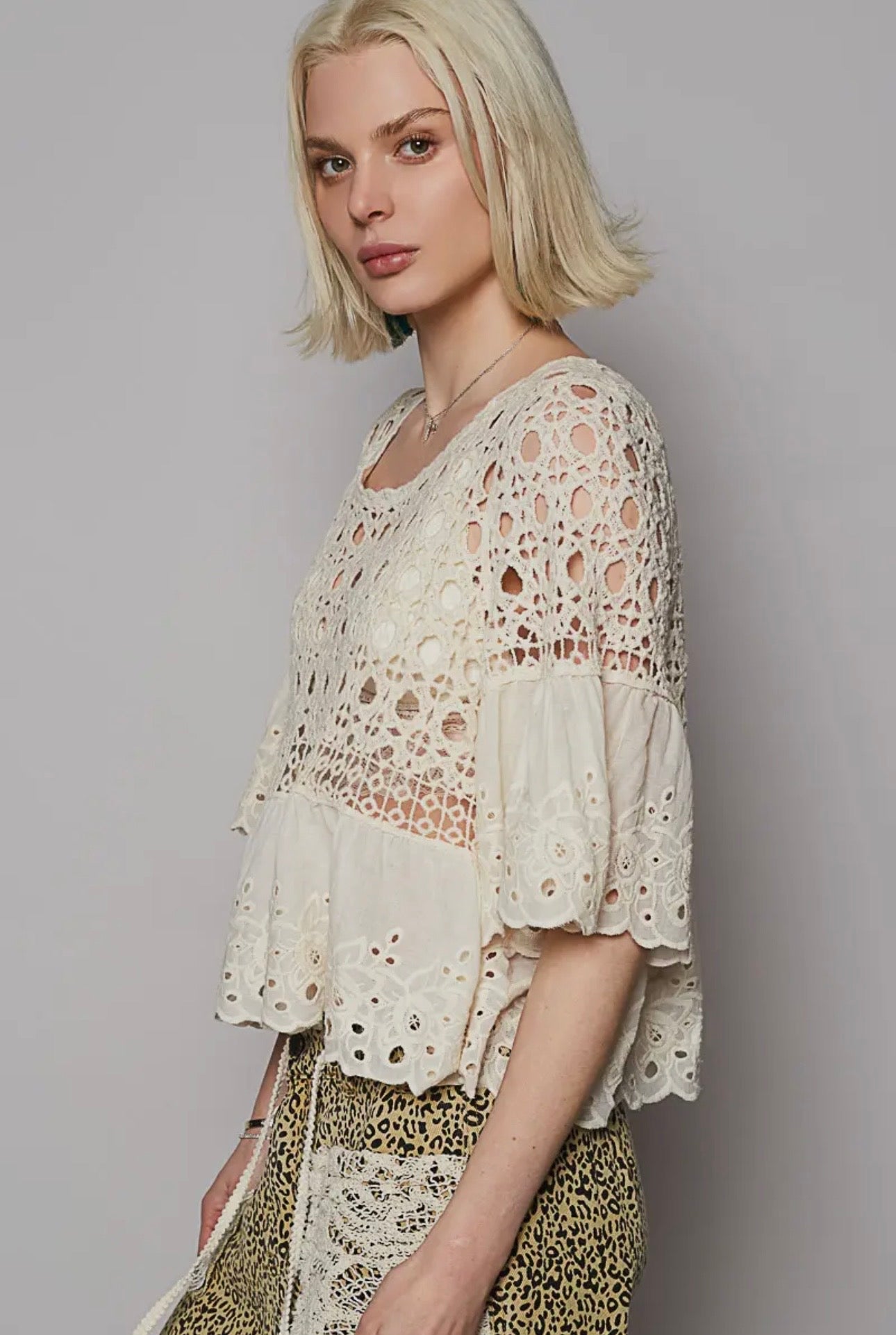 Pol Eyelet Top