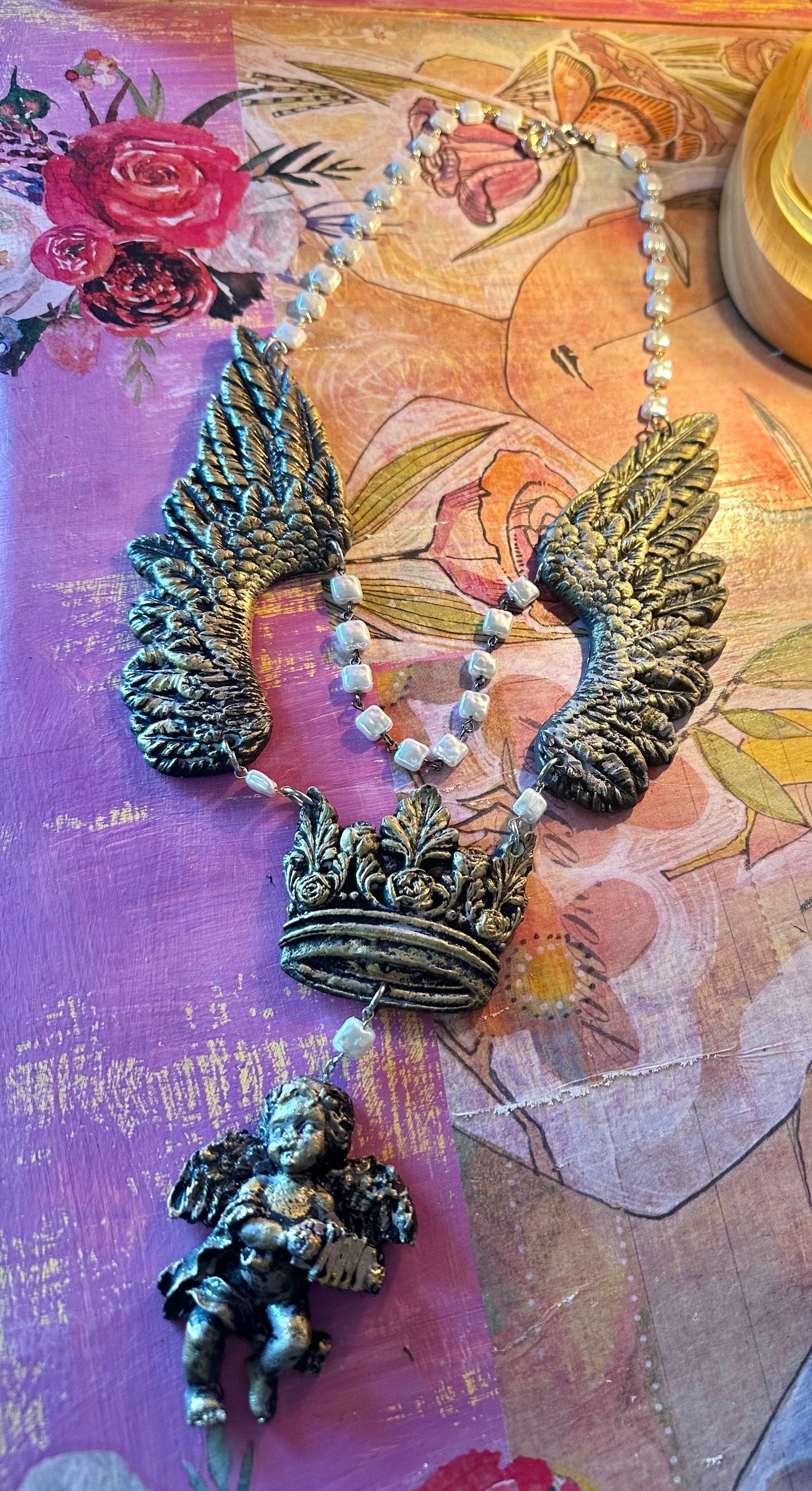 Cherub Wings Necklace