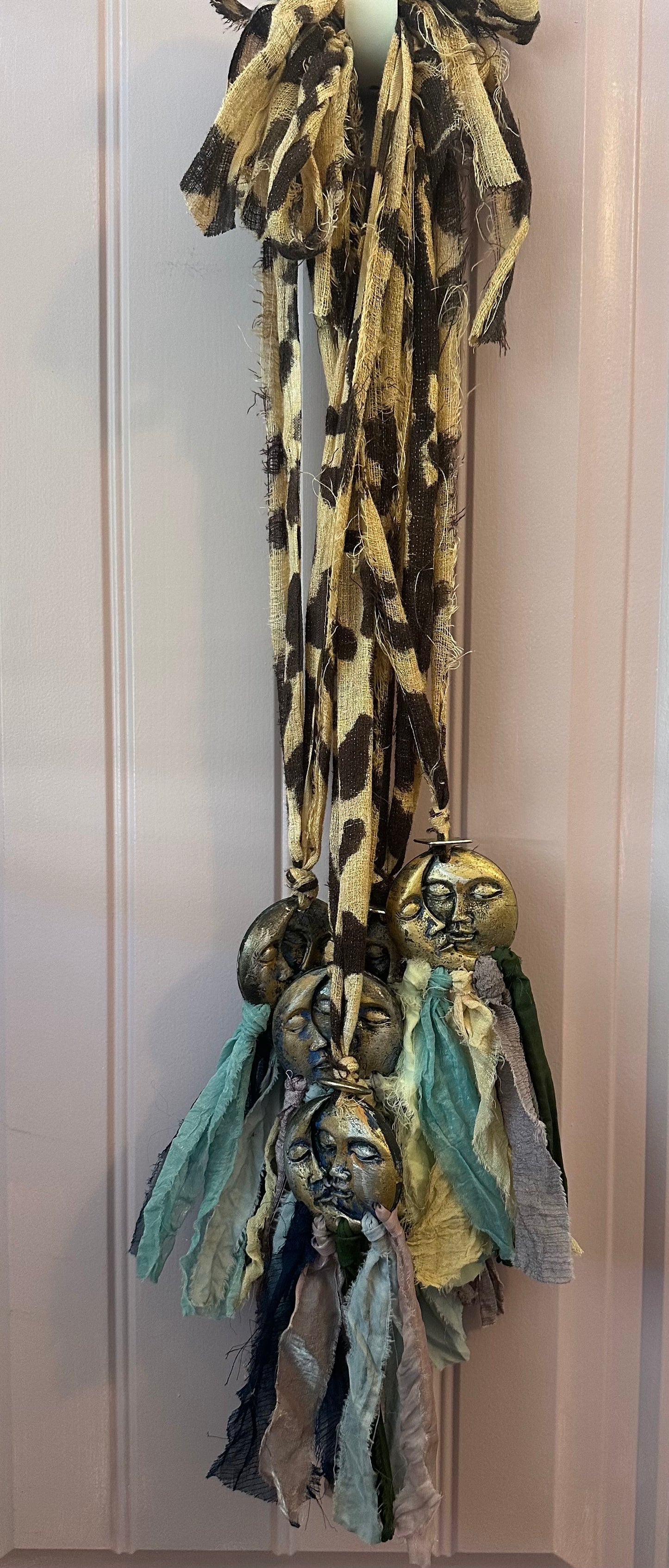 Sun moon tie necklace 3