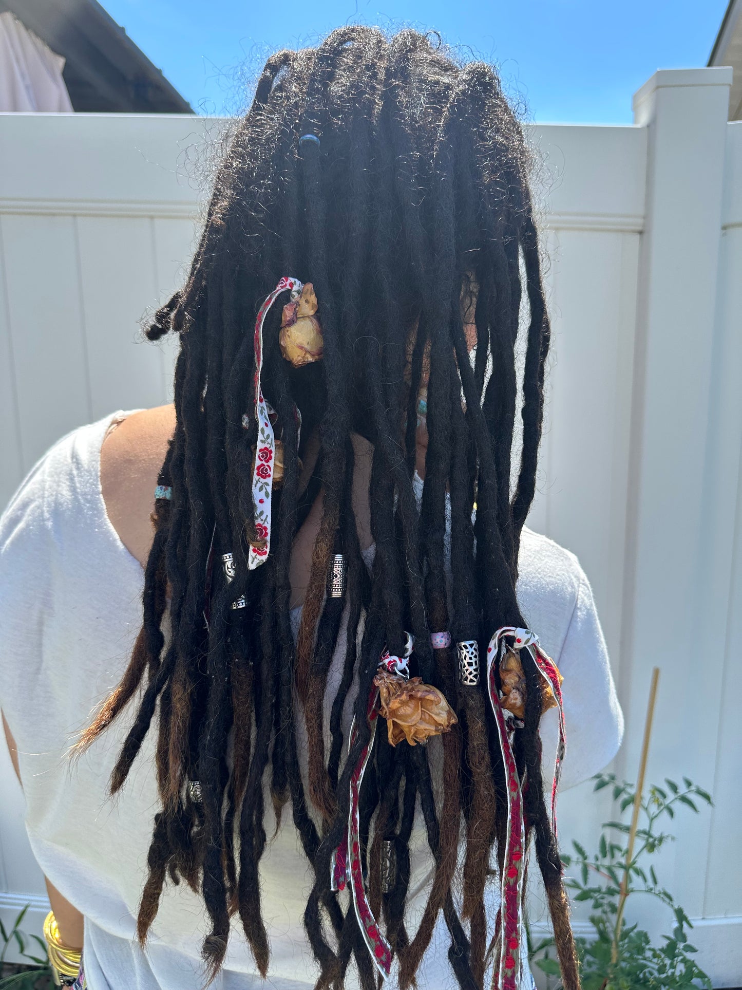 Whimsical hair rose ties