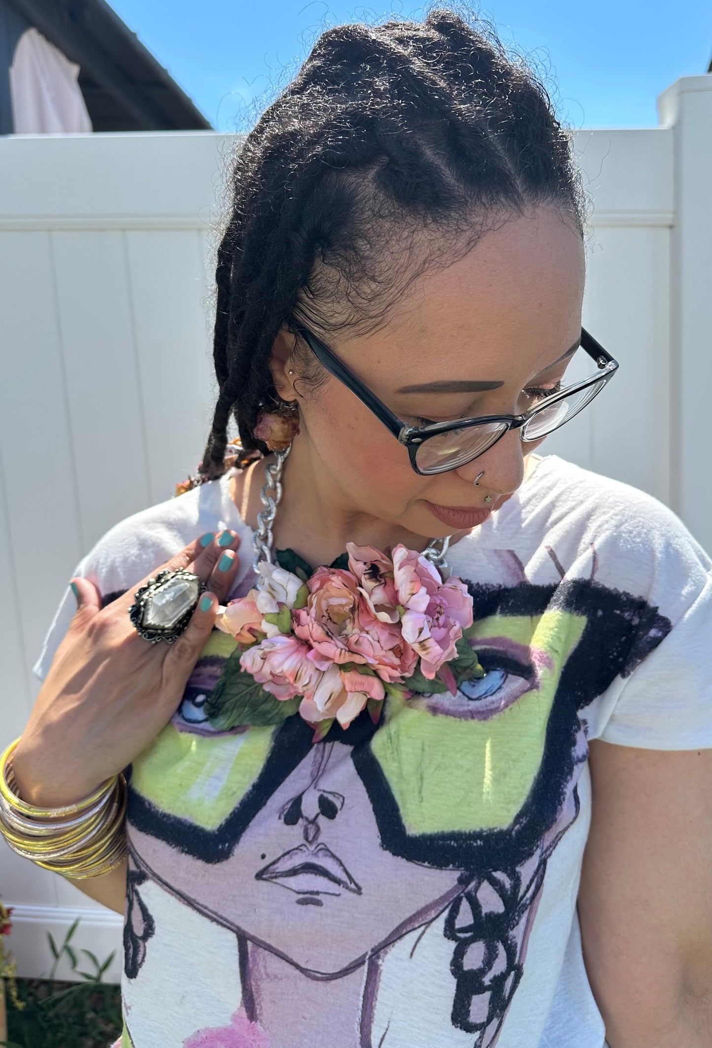 Beautiful floral necklace