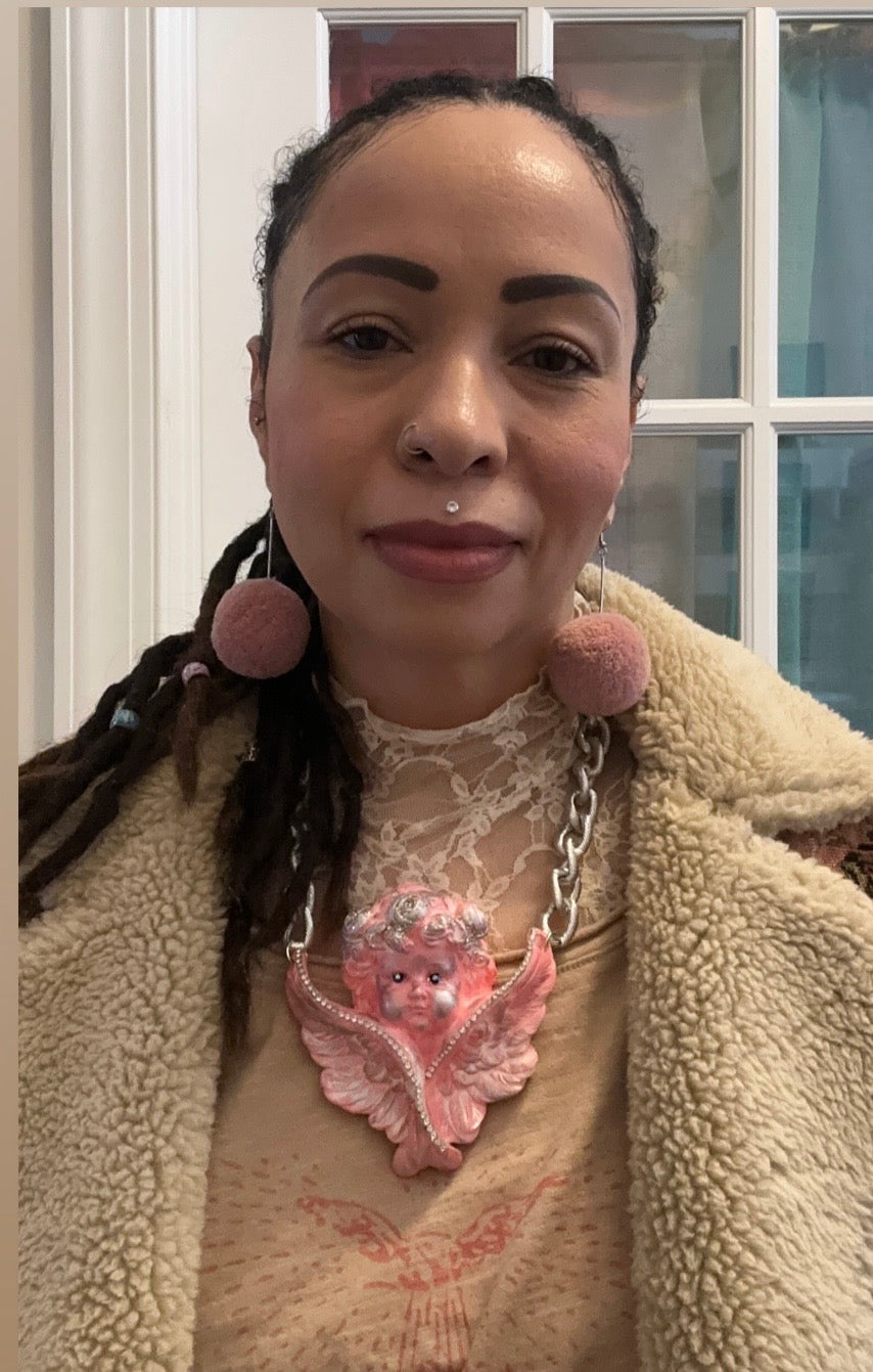 Bling Cherub Necklace