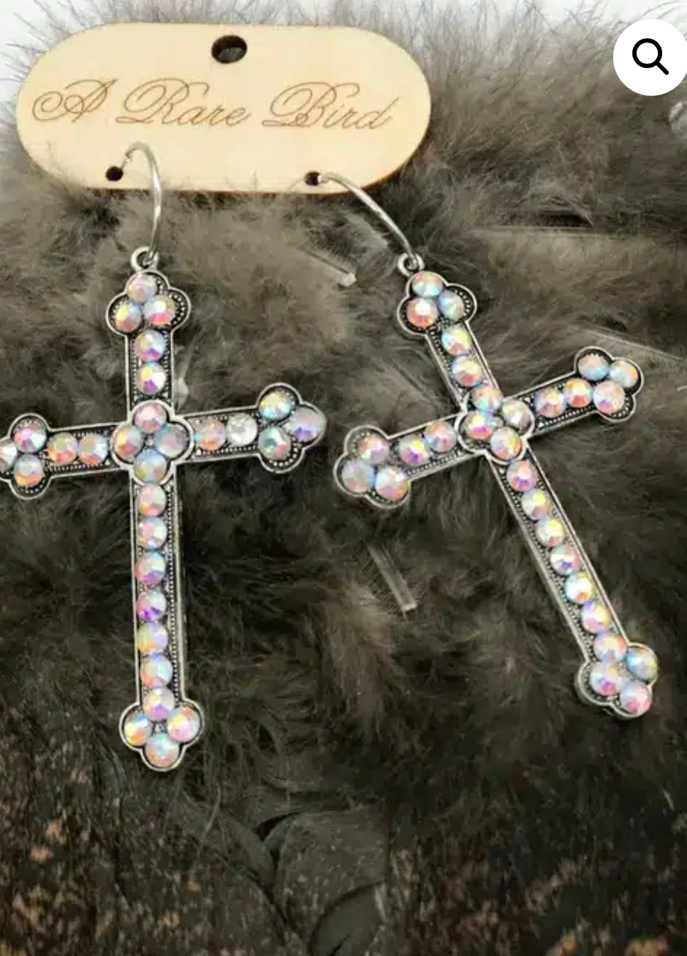 Bronze Cross Earrings